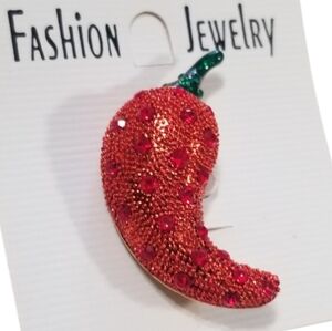 Sparkling Red Hot Chili Pepper By Ruths Designs Vintage 1980's NEW